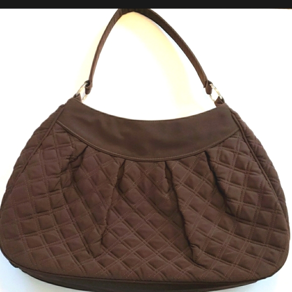 VERA BRADLEY Quilted Dark Brown Bag - Picture 2 of 8